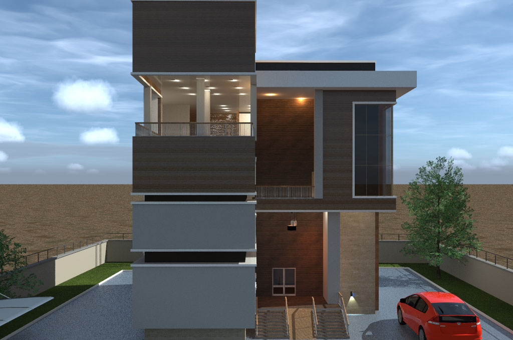 Contemporary Hotel House Plan