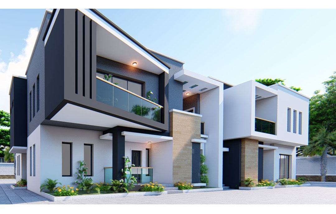 2 and 3 bedroom apartment house plan