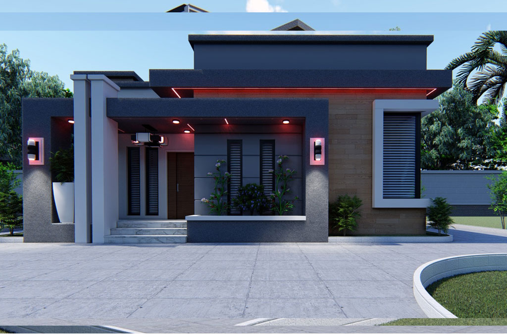 3 bedroom modern house plan