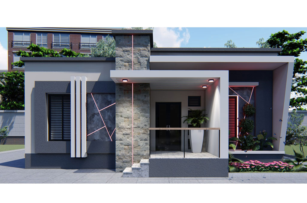 2 bedroom bungalow house plan