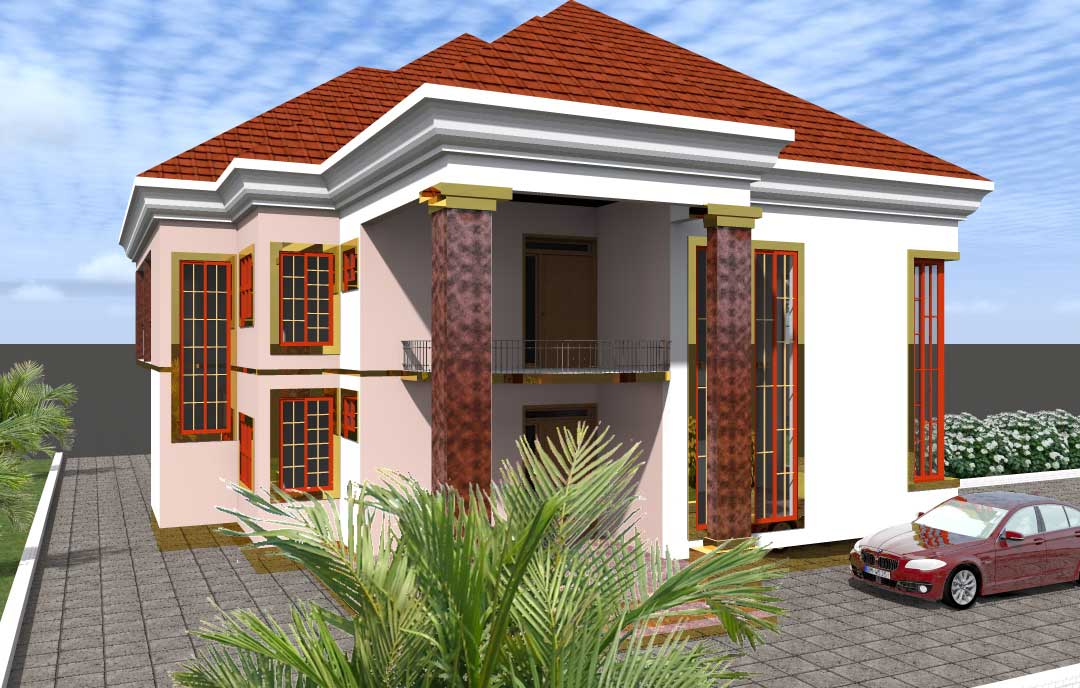 House Plan 5 Bedroom Simple Duplex