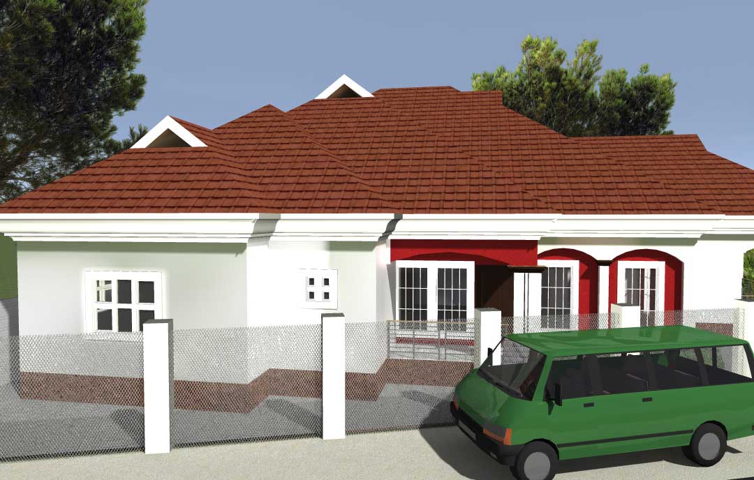 Elegant 4-Bedroom Modern House Plan