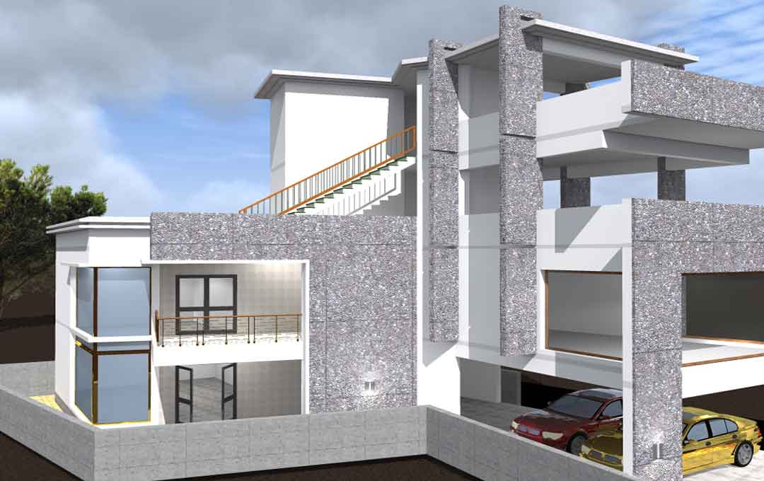 Office Complex House Design Concept