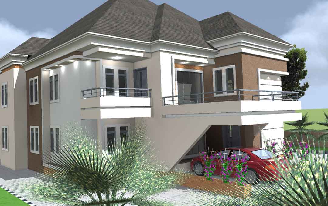 Modern 5 bedroom duplex Nigeria house design