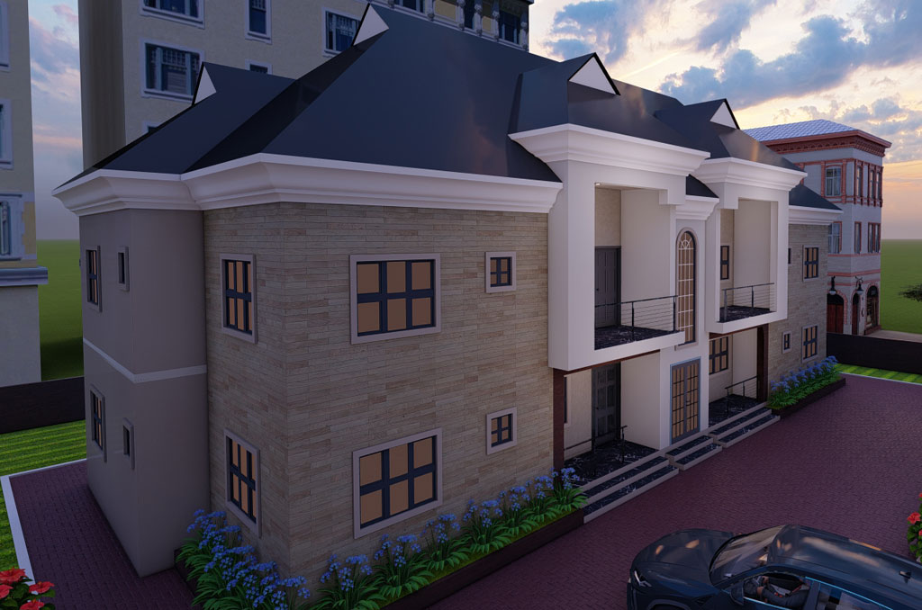 4 unit 2 Bedroom Twin Apartment