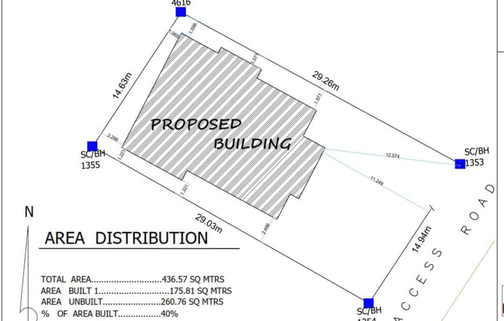 house plan drawing- site plan