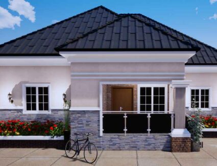 Nigerian house plan portable 4 bedroom bungalow