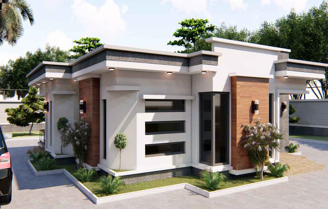 Nigerian house house plan modern 3 bedroom bungalow